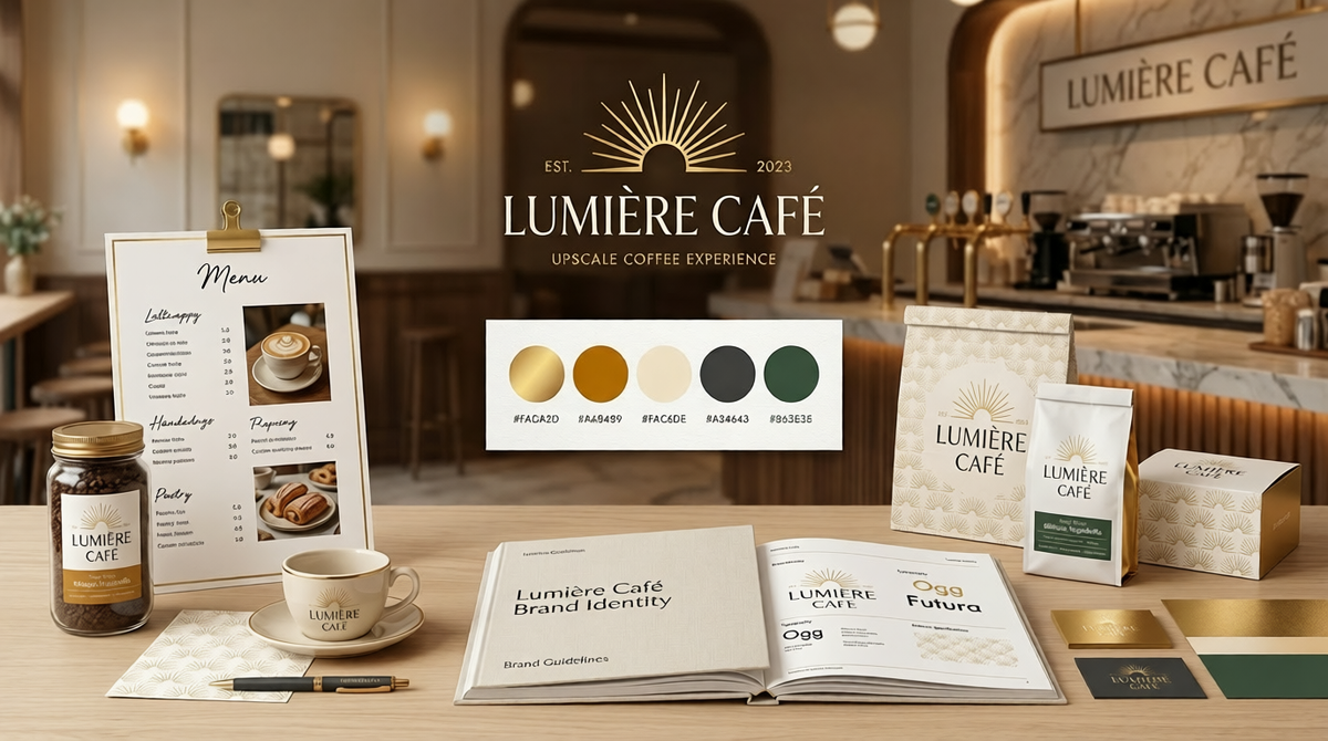Lumière Café — Brand Identity project by Abdelmoumen Soussi