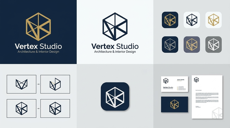 Vertex Studio — Logo Design project by Abdelmoumen Soussi